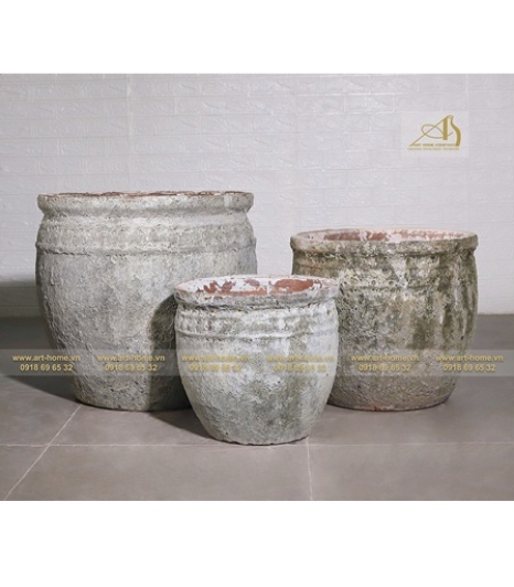 CHẬU GỐM MEN SÔI - ANTIQUE