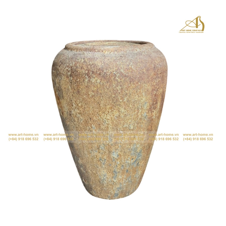  Thác Nước Gốm Art-Home Màu Rỉ Sét Mới Size Lớn S1, Dùng Trang Trí Sân Vườn, Làm Cảnh Quan, Làm Quà Tặng Biếu