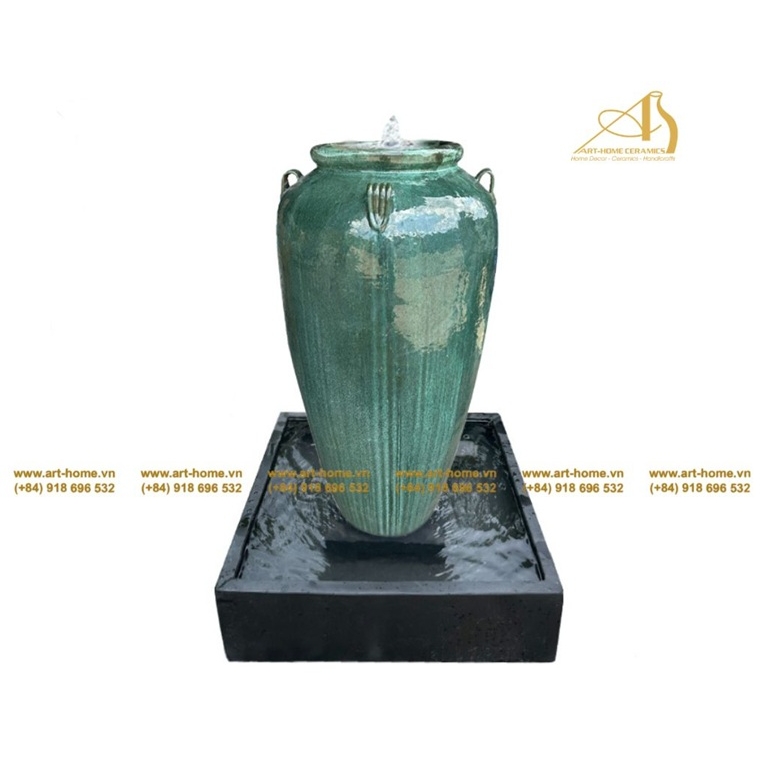 Thác Nước Gốm Art-Home, Dùng Trang Trí Sân Vườn, Làm Cảnh Quan, Làm Quà Tặng Biếu_AQ087-1H110MO