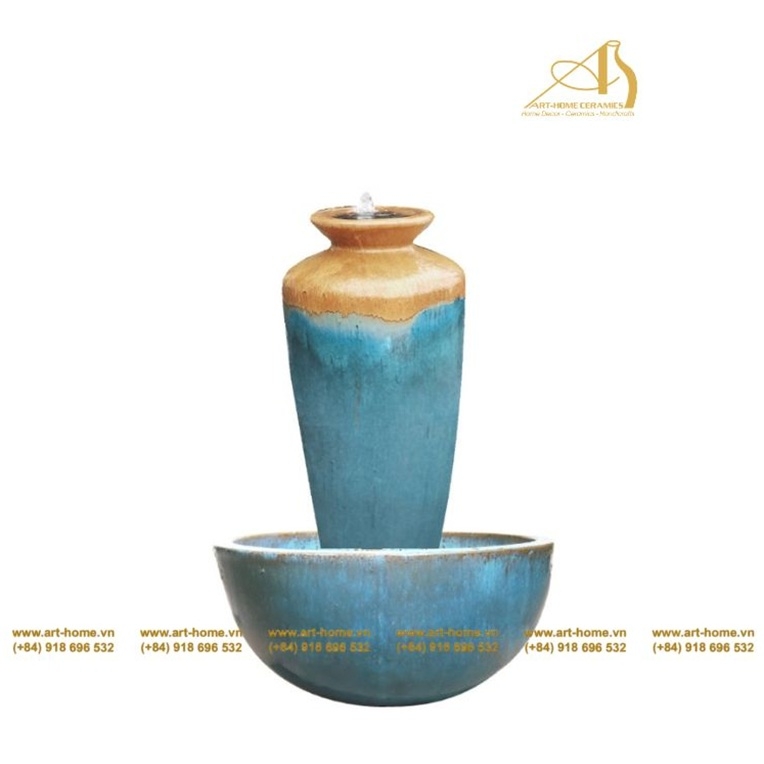  Thác Nước Gốm Art-Home, Dùng Trang Trí Sân Vườn, Làm Cảnh Quan, Làm Quà Tặng Biếu_GL092H95YJO