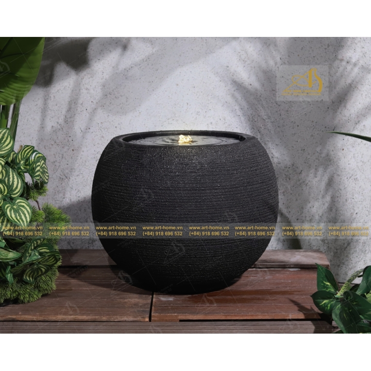 Thác Nước Trang Trí Nhà Cửa, Văn Phòng, Làm Quà Tặng Biếu, Giúp Thư Giãn, Thiền, Đèn Nhiều Màu_WF008H40BLR