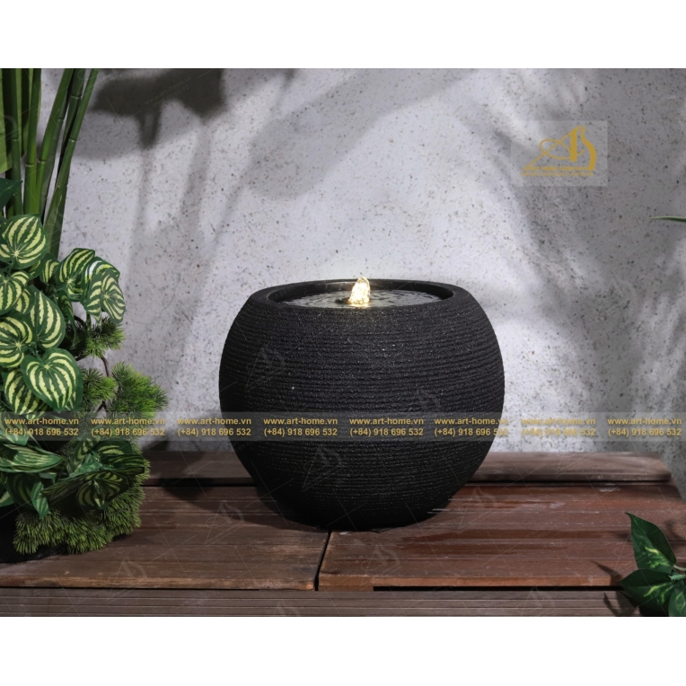 Thác Nước Trang Trí Nhà Cửa, Văn Phòng, Làm Quà Tặng Biếu, Giúp Thư Giãn, Thiền, Đèn Nhiều Màu_WF008H32BLR