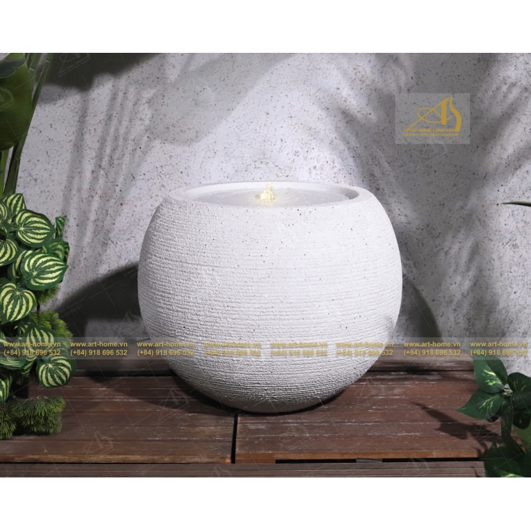 Thác Nước Trang Trí Nhà Cửa, Văn Phòng, Làm Quà Tặng Biếu, Giúp Thư Giãn, Thiền, Đèn Nhiều Màu_WF008H40WHR