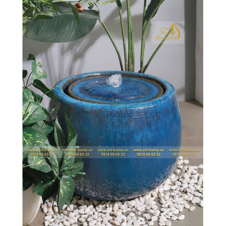 Thác Nước Gốm Art-Home Trang Trí Sân Vườn, Làm Cảnh Quan, Làm Quà Tặng Biếu_WF011H35JA