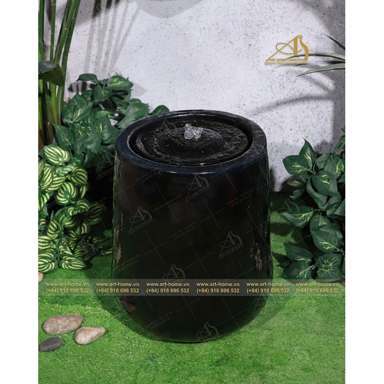 Thác Nước Gốm Art-Home Trang Trí Sân Vườn, Làm Cảnh Quan, Làm Quà Tặng Biếu_WF012H51BL