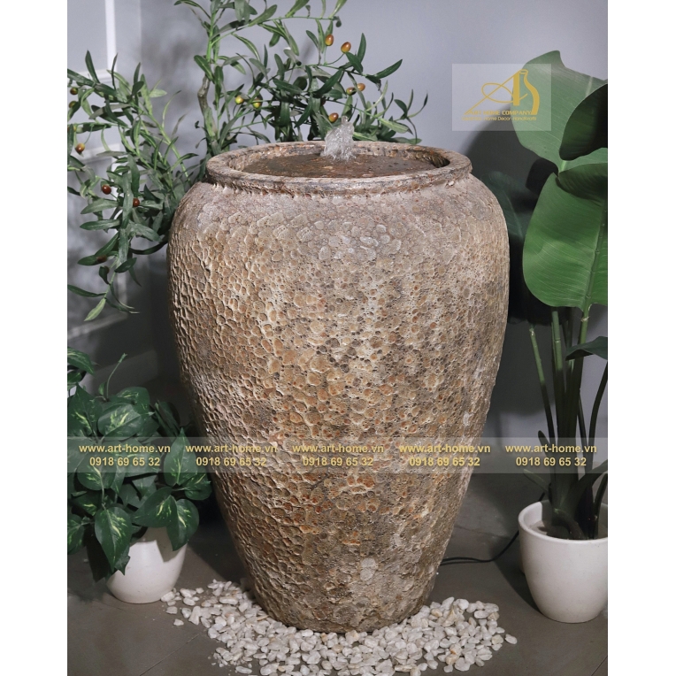  Thác Nước Gốm Art-Home, Dùng Trang Trí Sân Vườn, Làm Cảnh Quan, Làm Quà Tặng Biếu_WF015H68RU