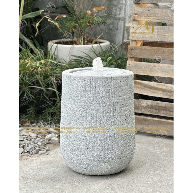  Thác Nước Gốm Art-Home Trang Trí Sân Vườn, Làm Cảnh Quan, Làm Quà Tặng Biếu_WF018H45WH