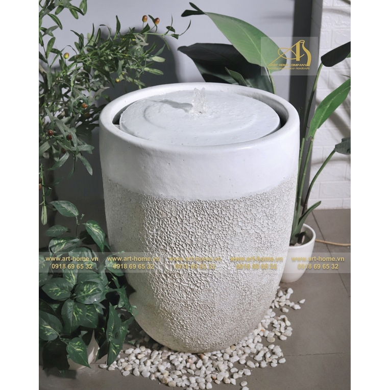 Thác Nước Gốm Art-Home Trang Trí Sân Vườn, Làm Cảnh Quan, Làm Quà Tặng Biếu_WF019H66WHO