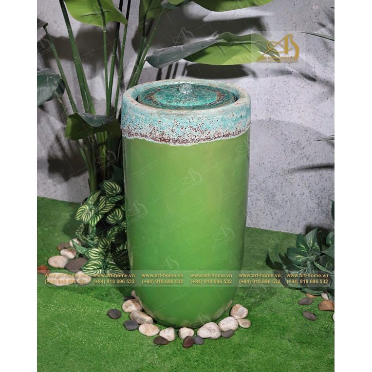 Thác Nước Gốm Art-Home Trang Trí Sân Vườn, Làm Cảnh Quan, Làm Quà Tặng Biếu_WF024H78TAO